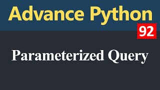 Parameterized Query in Python (Hindi)