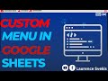 Create a custom menu in Google Sheets #tips #script