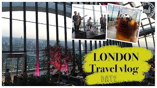 【London Travel vlog★2日目後半】Sky Garden ロンドン市内を一望できるスポット紹介♪しかもタダで入れる裏技も！！ 4K