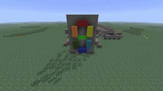 (Minecraft) 7 segment piston display binary decoder