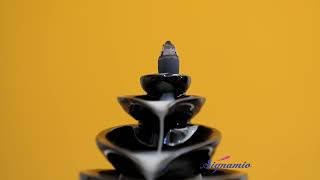 WATERFALL  Back Flow Incense Holder/ Burner with 30 Back Flow Incense Cones