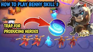 BEST HERO PRODUCING COMMANDER | BENNY SKILL 3 MAGIC CHESS #magicchess #benny