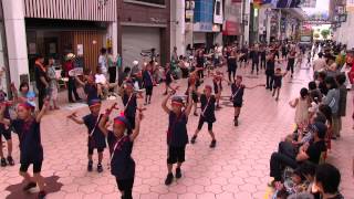 第61回よさこい祭り本祭2日目(2014/8/11)「五台山子ども会踊り子隊」