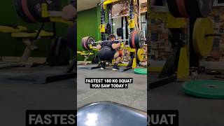 Fastest 180 KG Squat You Saw Today? #shorts #squat #powerlifting