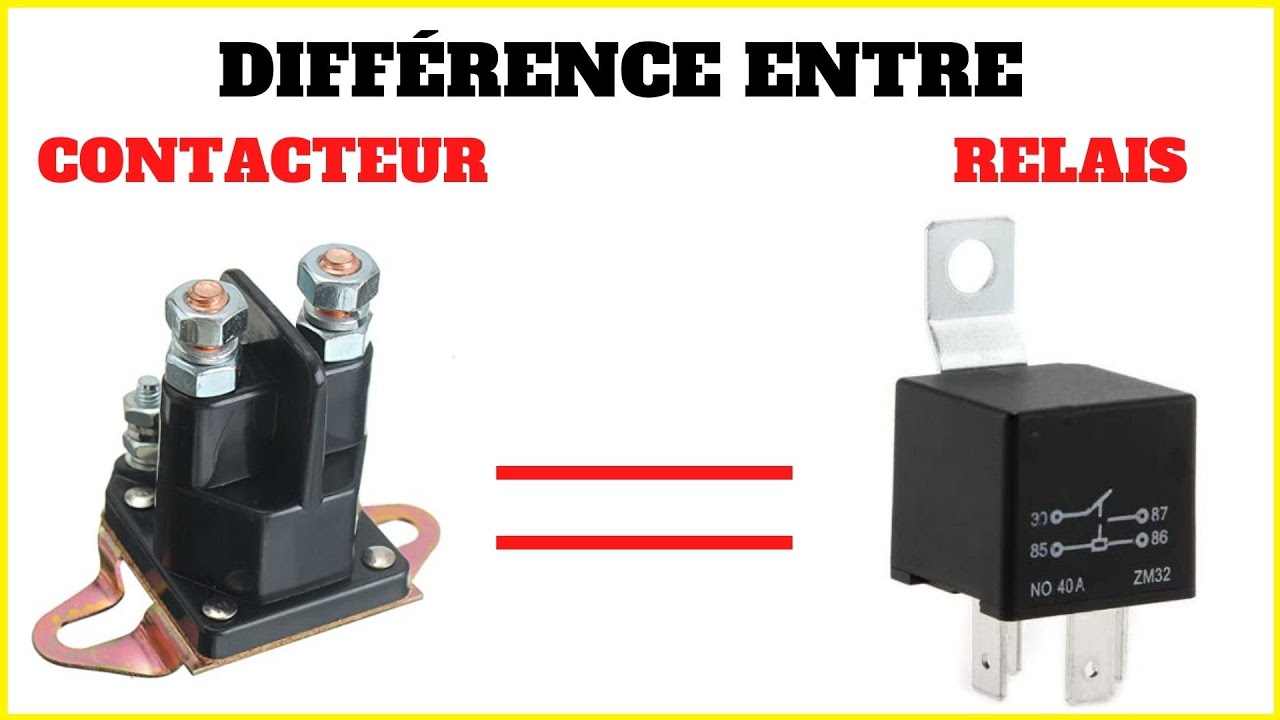 🔧 DIFFERENCE ENTRE RELAIS ET CONTACTEUR 🔵 - YouTube