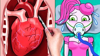 Mommy Long Legs: Perform heart transplant surgery - Stop Motion Paper | Yul Channel #28