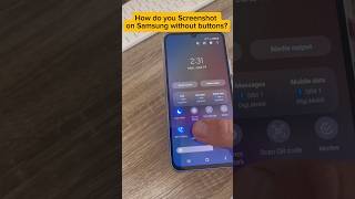 How do you screenshot on Samsung without buttons? #samsung #samsunggalaxy #screenshot #shorts
