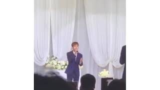 190504 EXO Chen Singing - Everytime at Wedding