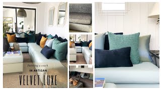 Artisan At Home: Couch painted in Velvet Luxe