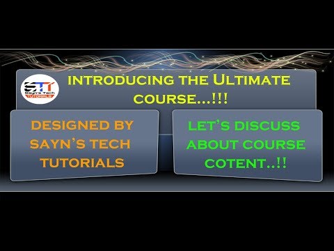 Introducing The Ultimate Course Designed by Sayn's Tech Tutorials Introducing The Ultimate Course Designed by Sayn's Tech Tutorials