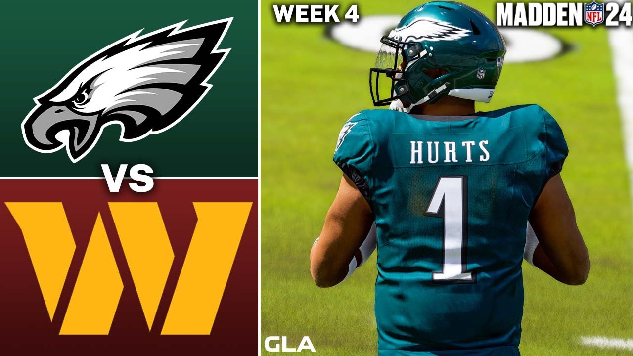 Eagles Vs. Commanders Simulation | Week 4 | Madden 24 PS5 - YouTube