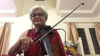 Violin cover ,Aap Ki Nazron ne samjha karaoke by Dr Sangeetha,
