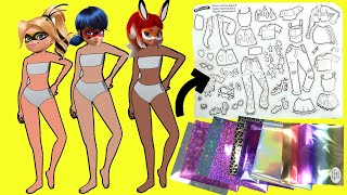 Miraculous Ladybug DIY Paper Doll Fashions for Rena Rouge, Queen Bee, and Ladybug! Inkfluencer Style