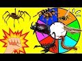 RULETA SORPRESA de ANIMALES INVERTEBRADOS | Los Insectos Terroríficos | Araña, Escorpión, Avispa