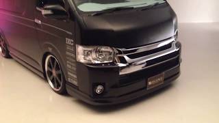 Ⅳ型ハイエース　ワイド　ハーフスポイラーLEGANCEデモカーを撮影～①　The Moving image shooting LEGANCE Hiace