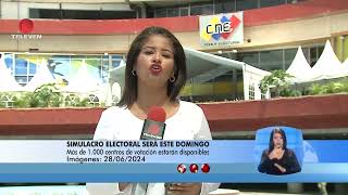 Simulacro electoral será este domingo 30 de junio - El Noticiero emisión meridiana 28/06/24