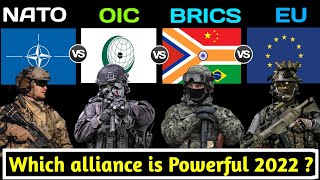 Brics vs Nato vs OIC vs EU Military Power Comparison 2022 | Nato | Brics | EU (european union) | OIC