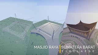 Minecraft // Building : GOKIL!! Begini buat Masjid Raya Sumatera Barat  - Timelapse ✔