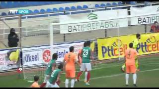 Karşıyaka:1 Alanyaspor:0 Goller.21-12-2014