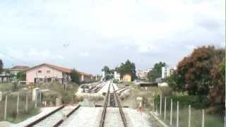 Cab ride on ADtranz DE 2000, from Magoula stop to Trikala station