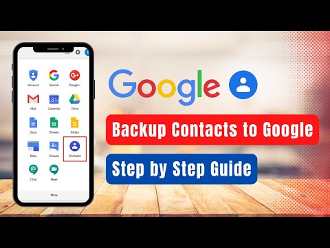 How to Save Contacts to Google Account Google Contacts Backup