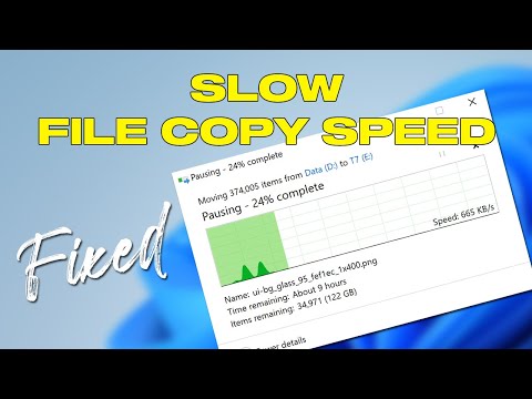 Исправление медленной скорости копирования файлов в Windows 11/10 | Увеличьте скорость передачи файлов