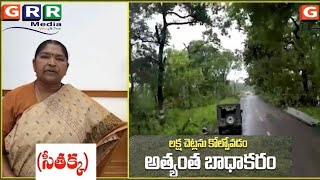 1లక్ష చెట్లు కొల్పోవడం చాలా భాధకరం మంత్రి సీతక్క #seethakka #Eturnagaramforest #eturunagaram #mulugu