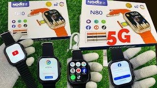 Nodizz N80 5g Smartwatch | 5G Smartwatch Nodizz N80 Amoled | 5g WiFi smartwatch