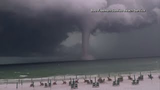 Massive water spout spotted in the Gulf of Mexico