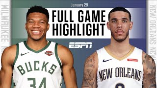 Milwaukee Bucks vs. New Orleans Pelicans [FULL GAME HIGHLIGHTS] | NBA on ESPN