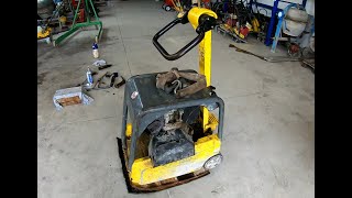 Wacker Neuson vibration plate - control handle failure and repair of self proppeling mechanism.