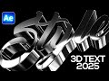How to Make 3D Text Animation in After Effects
