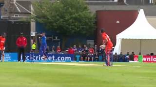 Dawlat zadran take stephan myburgh wicket wctq20