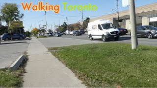 Walking Albion Road in Etobicoke Toronto's Clareville Neighbourhood 10/11/2022