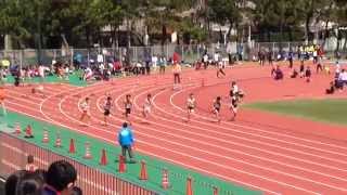 第１回名古屋地区陸上　男子１００ｍ　第２組　2014/4/5