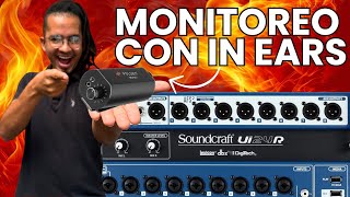 Como monitorear con IN EARS en la SOUNDCRAFT UI24R 🔥