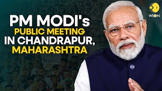 PM MODI LIVE: PM Modi Live | Public meeting in Chandrapur, Maharashtra | Lok Sabha Election 2024