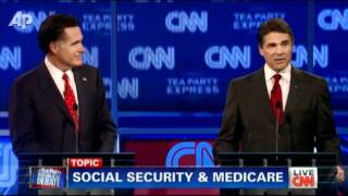 Romney, Perry Trade Jabs on Social Security