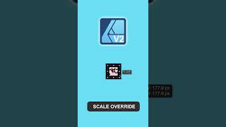 Scale Override - Affinity Designer  #affinitydesigner  #affinitydesignertutorial