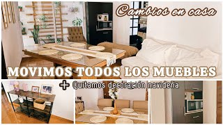 MOVIMOS TODOS LOS MUEBLES DE LUGAR+QUITAMOS LA DECORACIÓN NAVIDEÑA/LOS CAMBIOS SIEMPRE SON BUENOS✅️