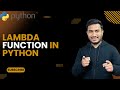 Lambda Function in Python  | The Complete Python Course | Basic to Advance | Python Tutorial
