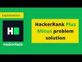 HackerRank Plus Minus problem solution | HackerRank Algorithms Problems solution in Python