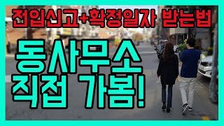 전입신고 확정일자 받는방법 동사무소(주민센터)편 (feat. 황실장)[덕방아재]