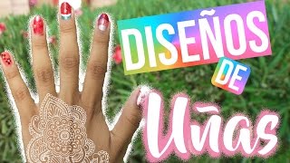 Uñas SIN HERRAMIENTAS | 5 diseños de Uñas!