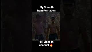 My 3month Insane body transformation #3months #transformation #shortsfeed #viraltransformation #gym