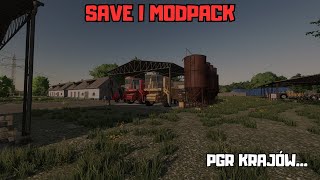 UKOŃCZONY PGR KRAJÓW...!✅️FS22🔥SAVE I MODPACK🚜 - KRAJÓW I ŁAŹNIKI: MAPA [JASE]