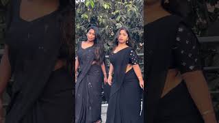 niyah krishna hot saree insta reels