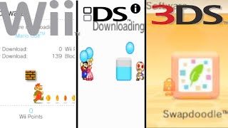 Evolution of Downloading Nintendo Software on the eShop/Wii/DSi Shop (2006-2017)