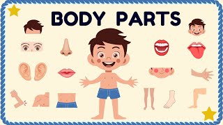 Parts of body name in english | Learn Body Parts for Kids | Kids English Vocabulary | Kids TV