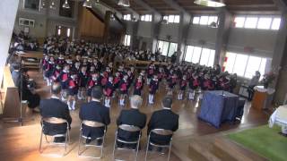 20160317 広島暁の星幼稚園卒園式②主の祈りの歌